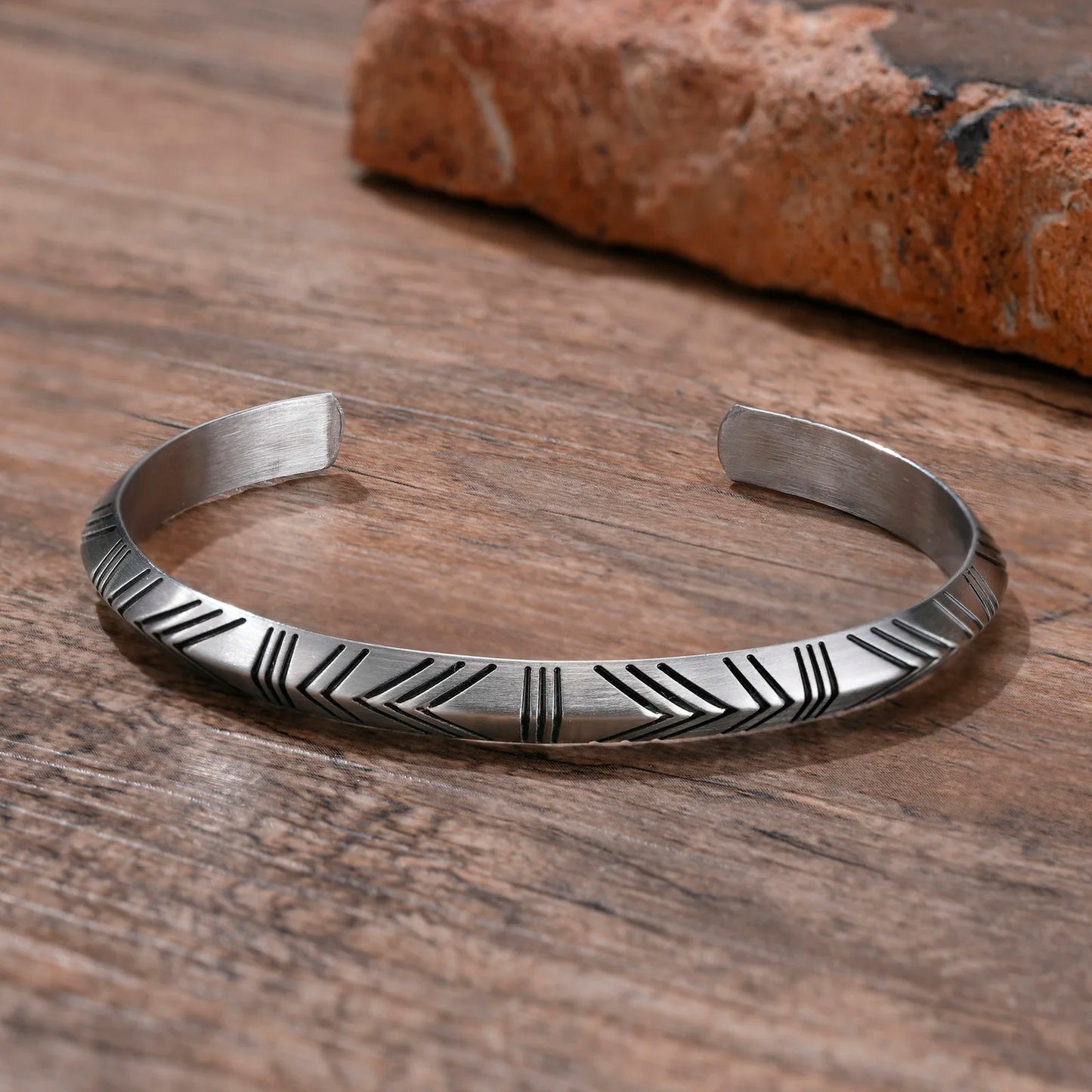 Men's Viking Tribal Arrow Cuff Classic Norse Bracelet