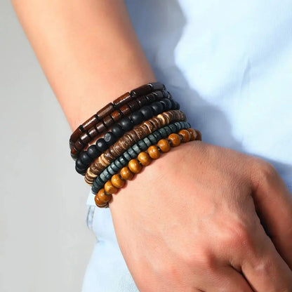 Wodeen Braided Wrap Leather Bracelet