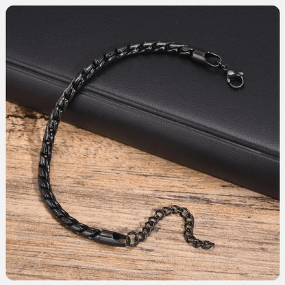 Punk Men Snake Link Chain Bracelets