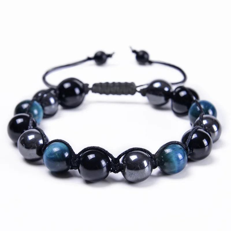 Triple Protection 8mm Beads Bracelet