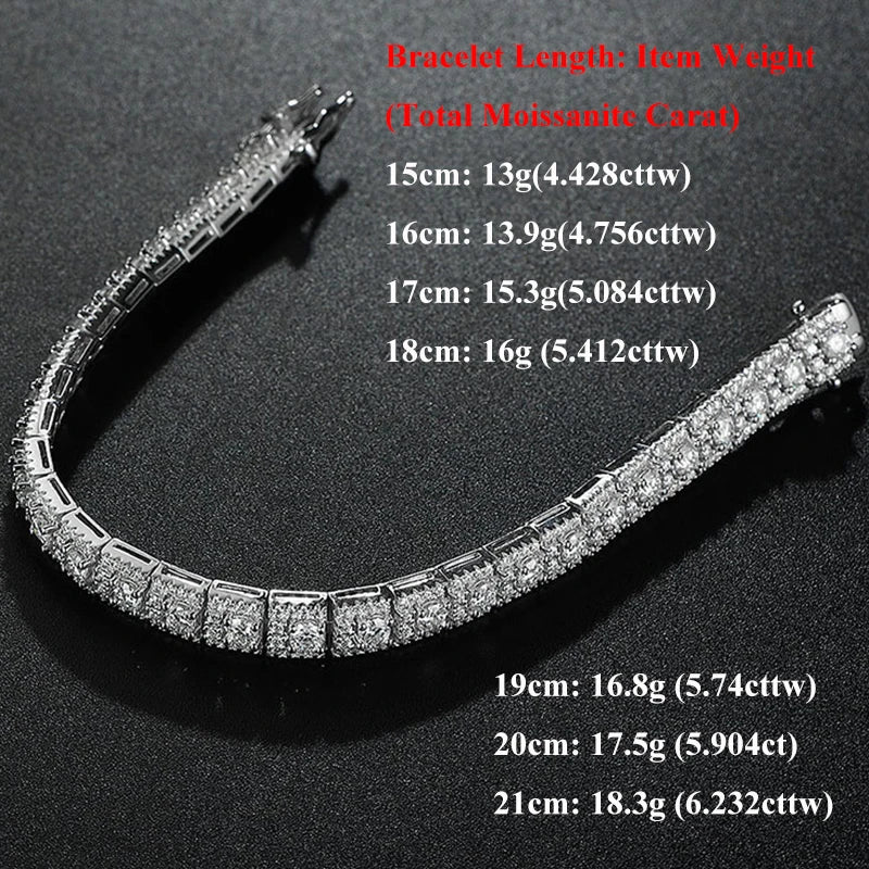 EWYA Luxury Certified Full Diamond Bracelet