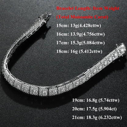 EWYA Luxury Certified Full Diamond Bracelet