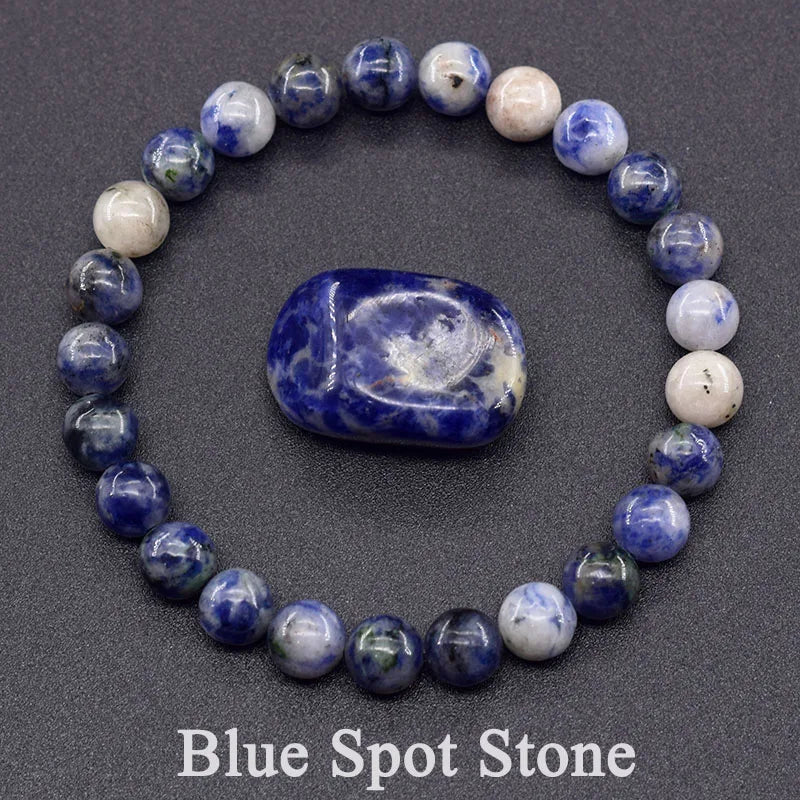 Real 5A Natural Lapis Lazuli Stone Beads Bracelet