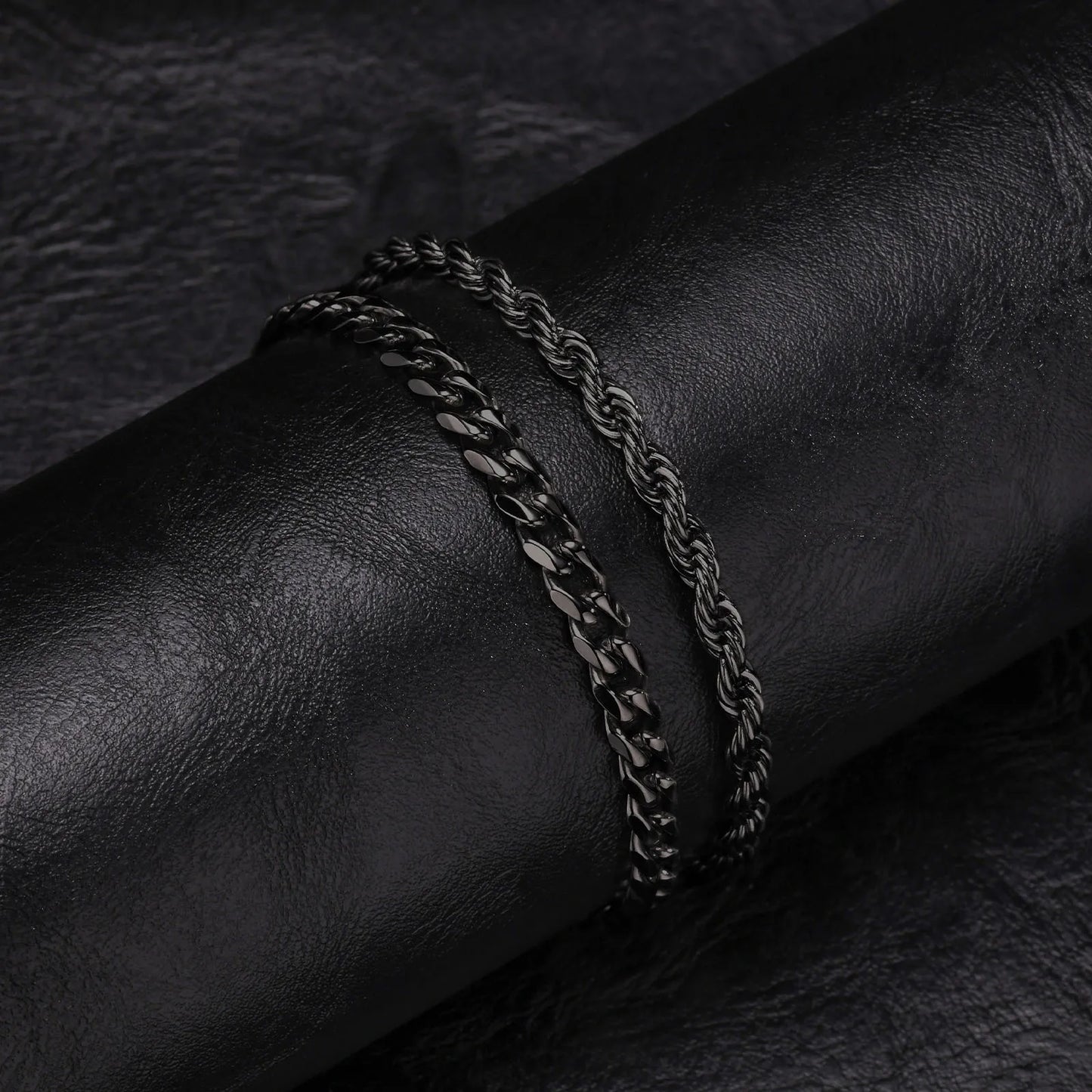 2pcs Men's Chain Bracelets,