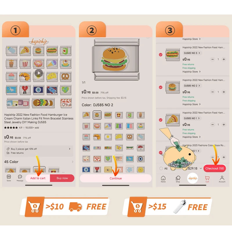 Jewelry DIY 9mm Width Itanlian Elastic Charm Bracelet