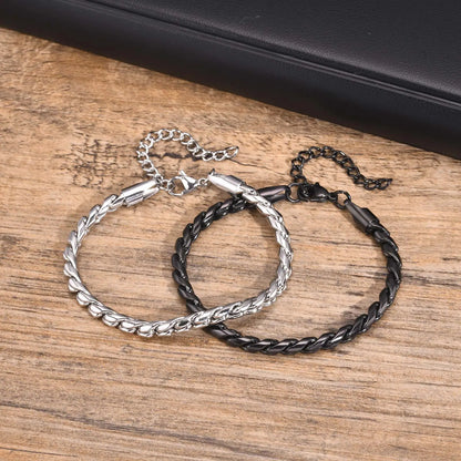 Punk Men Snake Link Chain Bracelets