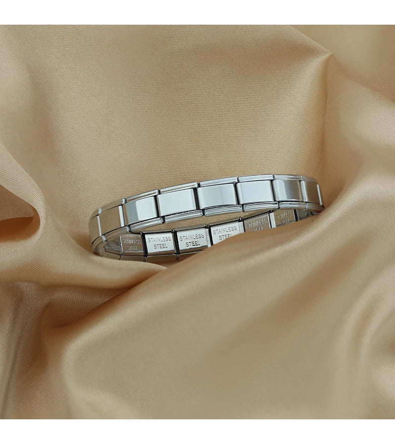 Jewelry DIY 9mm Width Itanlian Elastic Charm Bracelet