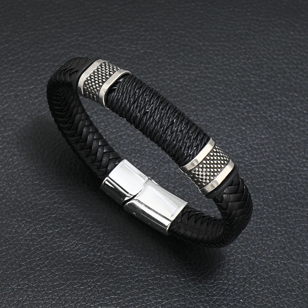 New Genuine Men Leather Bracelets