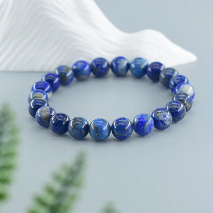 Real 5A Natural Lapis Lazuli Stone Beads Bracelet