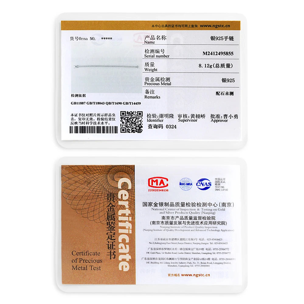 Tennis 925 Sterling Silver Plated Bracelet For Women