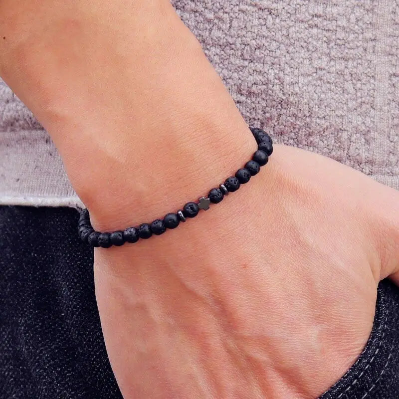 Natural Hematite Small Stone Braclet