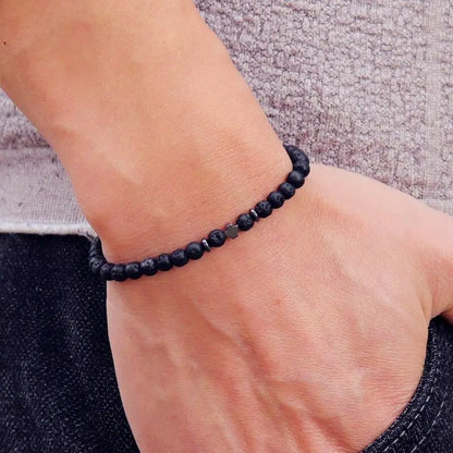 Natural Hematite Small Stone Braclet
