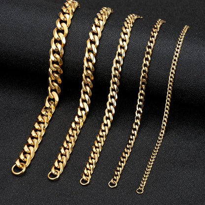 Locomotive Men Punk Rock Stainless Bracelet