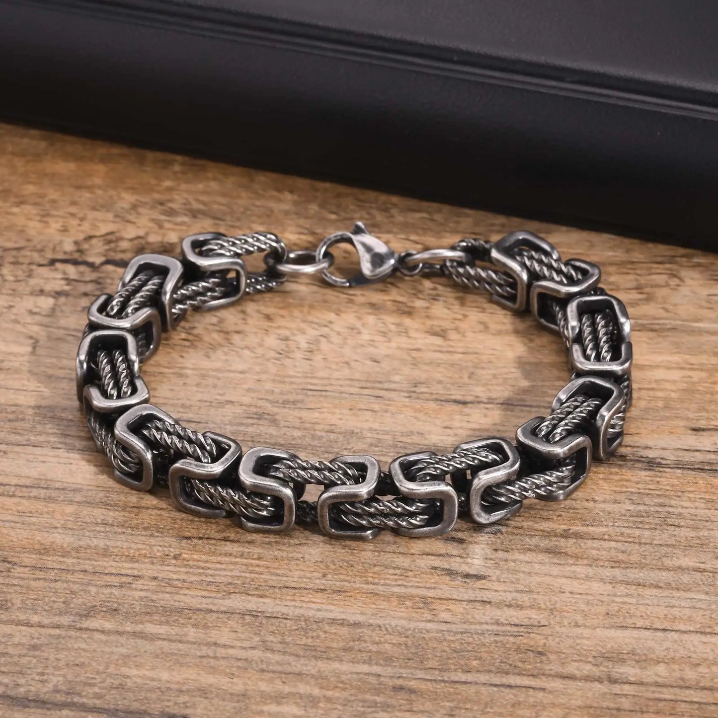 Mens Chunky Byzantine Bracelets