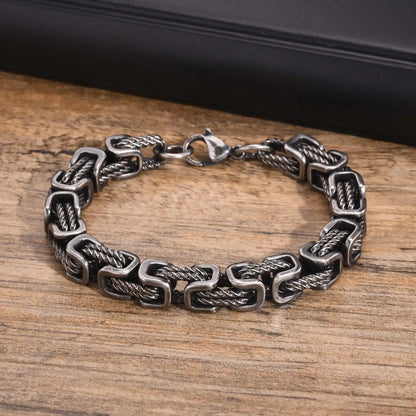 Mens Chunky Byzantine Bracelets