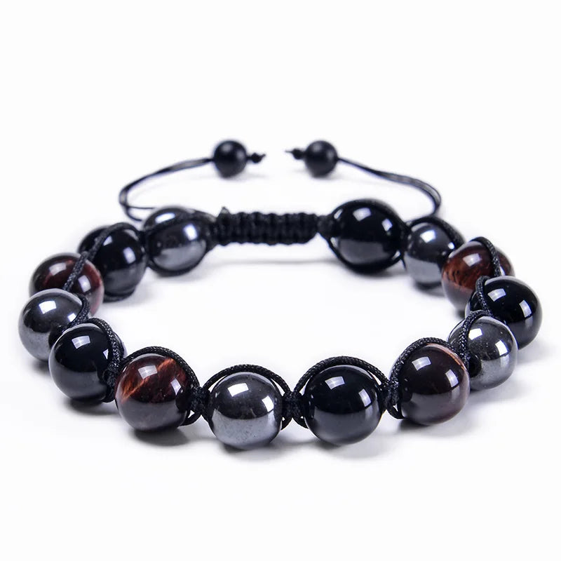 Triple Protection 8mm Beads Bracelet