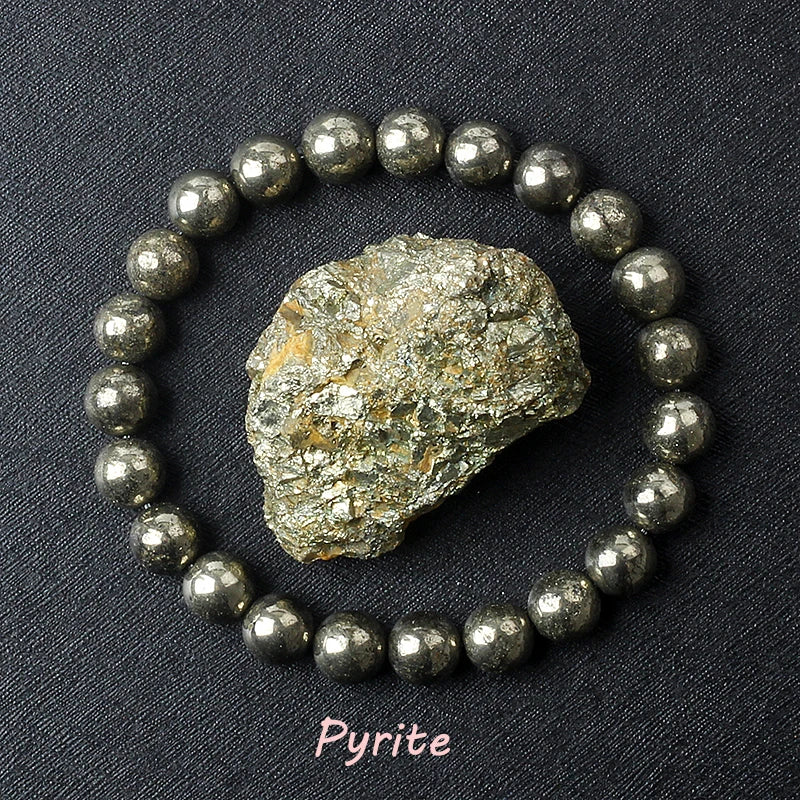 Real Gray Labradorite Bead Bracelet