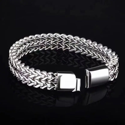 Starry Hip-Hop Stainless Steel Chain Men's Bracelet