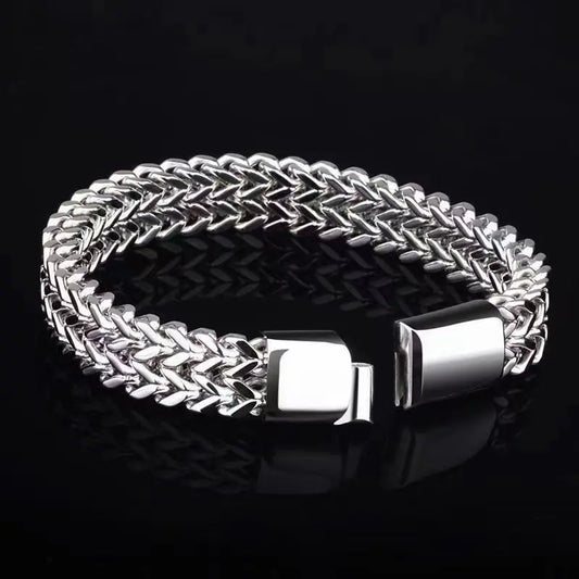 Starry Hip-Hop Stainless Steel Chain Men's Bracelet