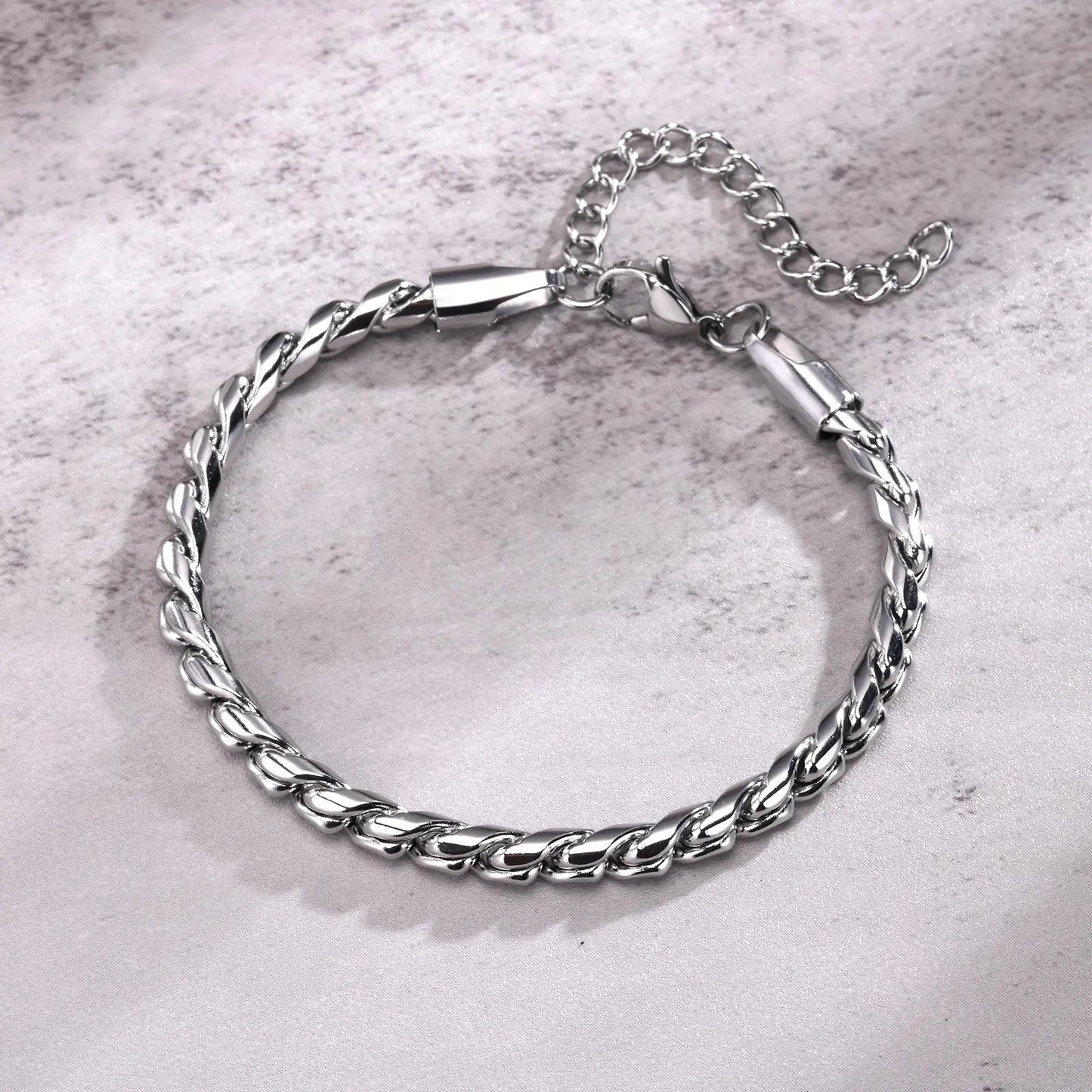 Punk Men Snake Link Chain Bracelets