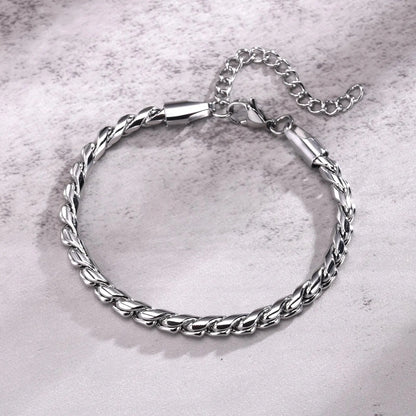 Punk Men Snake Link Chain Bracelets