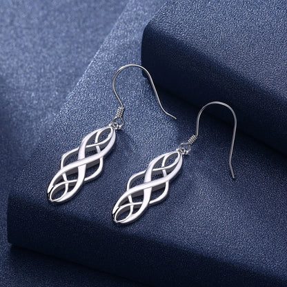 Sterling Silver Elegant Exquisite luxury hook Earring For women