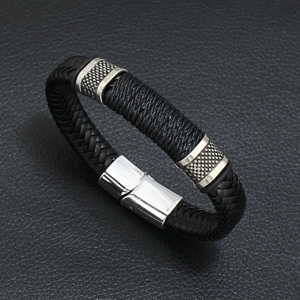 New Genuine Men Leather Bracelets