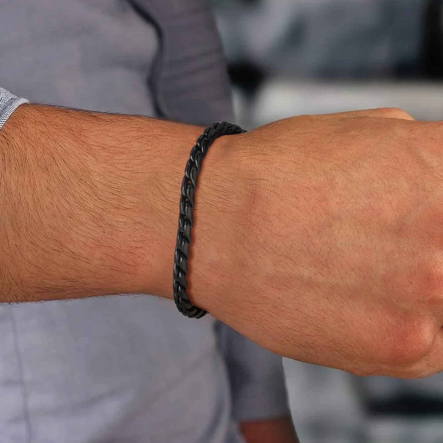 Punk Men Snake Link Chain Bracelets