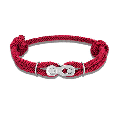 Adjustable Nautical Rope Men's Velcro Bike Bracelet