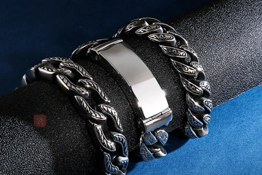 Punk Skull Titanium Steel Men's Bracelet