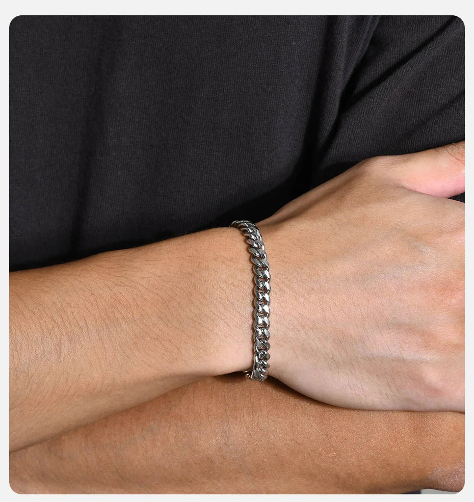 Cuban Chain Bracelets for Men Women