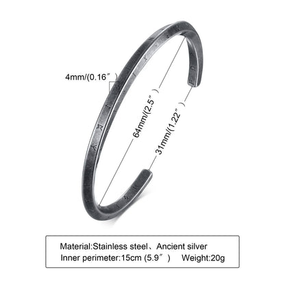 Vnox Vintage Stainless Steel Bangle for Men Women Mobius Twisted Cuff Bracelet Unisex Casual Pulseira Gents Jewelry