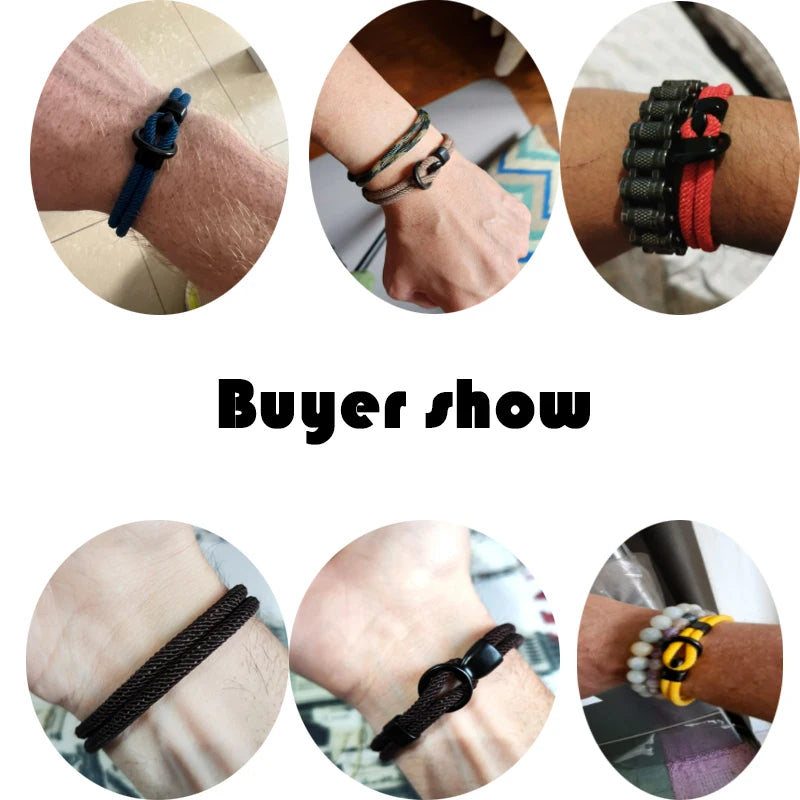 Rope Bracelet Men Double Layerg Braclet