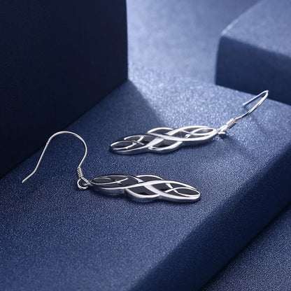 Sterling Silver Elegant Exquisite luxury hook Earring For women