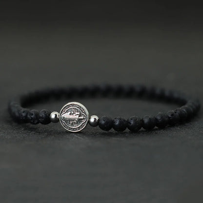 Trendy Jesus Cross Beaded Bracelet