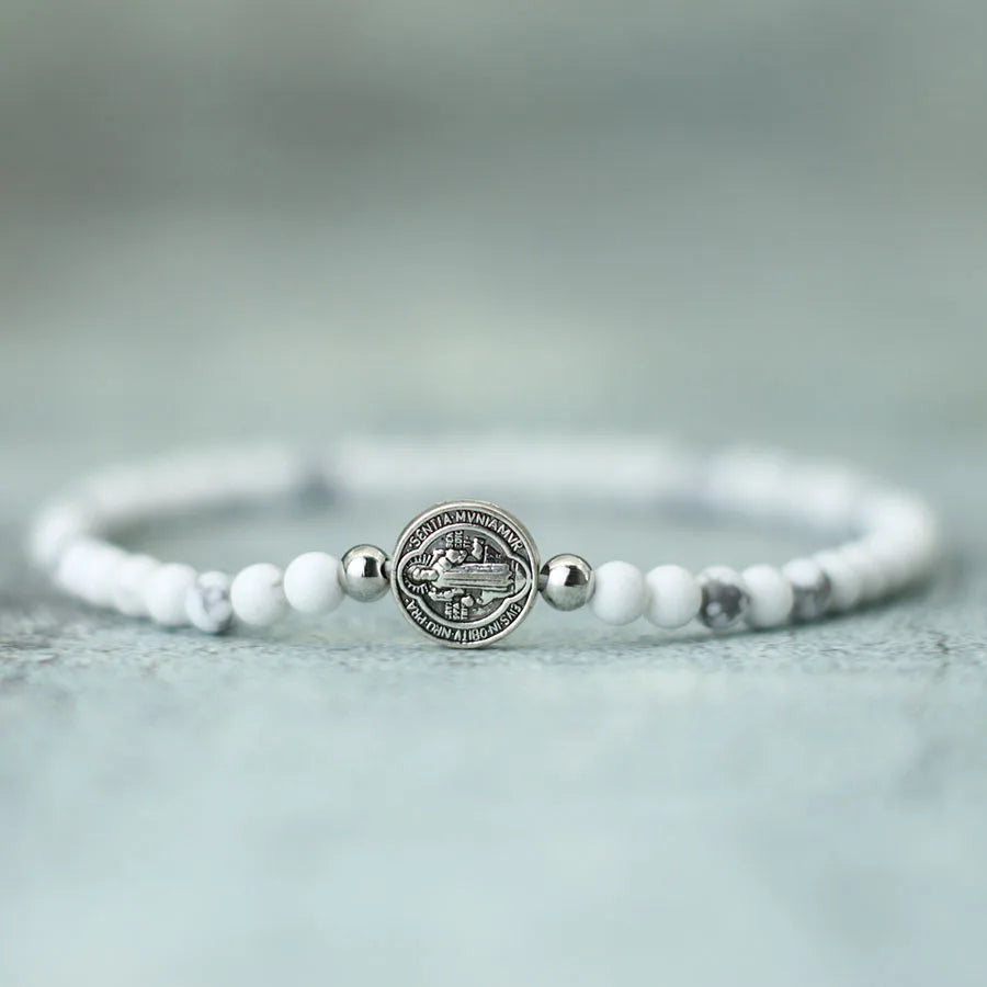 Trendy Jesus Cross Beaded Bracelet