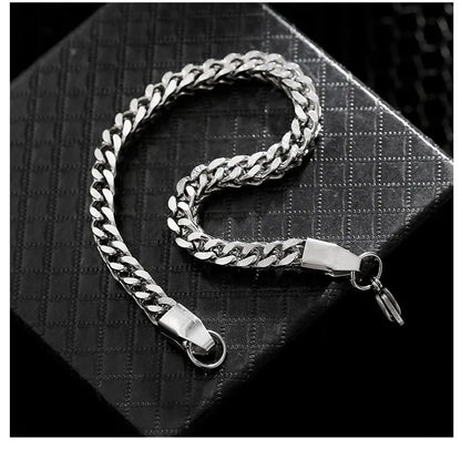 Starry Hip-Hop Stainless Steel Chain Men's Bracelet
