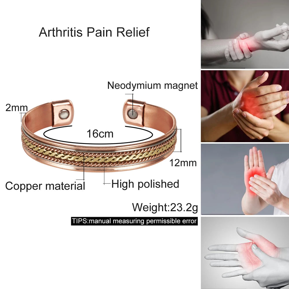 Vinterly Pure Copper Magnetic Bracelets