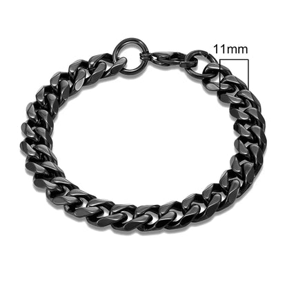Locomotive Men Punk Rock Stainless Bracelet