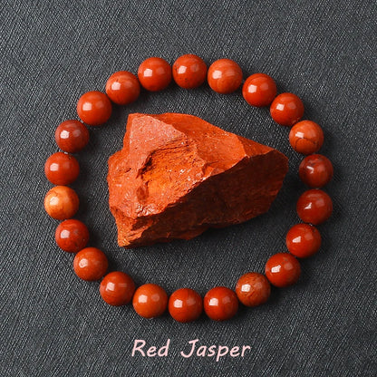 Real Gray Labradorite Bead Bracelet