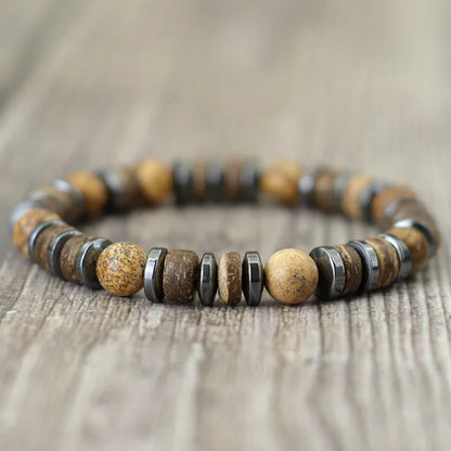 New Vintage Stone Natural Men Bracelet