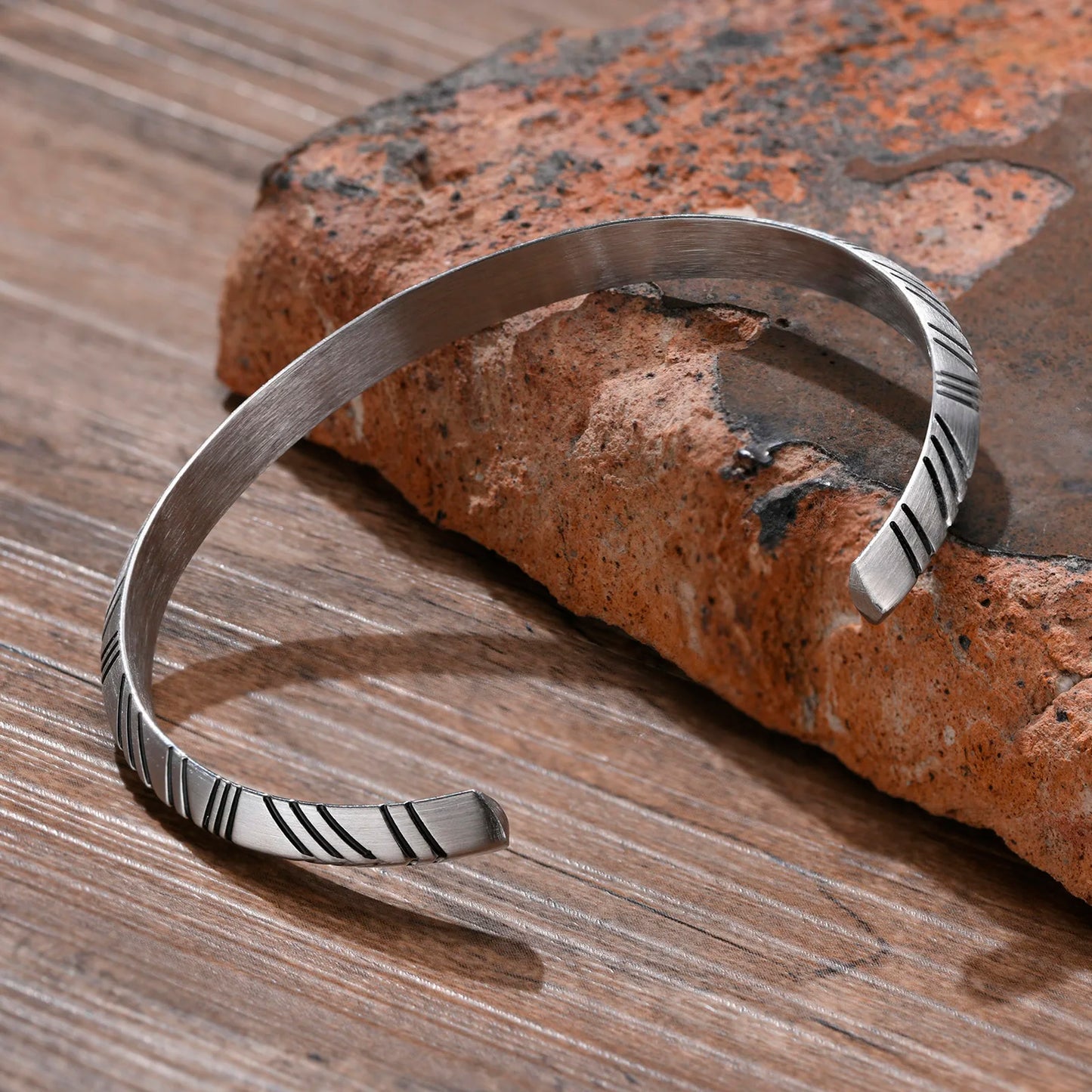 Men's Viking Tribal Arrow Cuff Classic Norse Bracelet