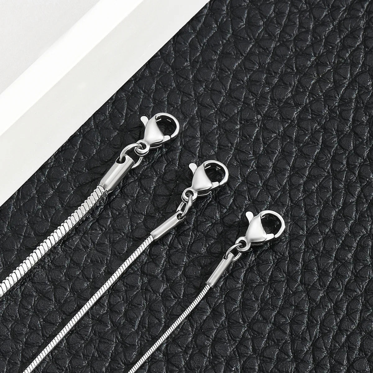 Silver Color Stainless Steel Square Snake Bone Chain Bracelet Titanium Steel Men Bracelet Retro Jewelry Trendy Accessories