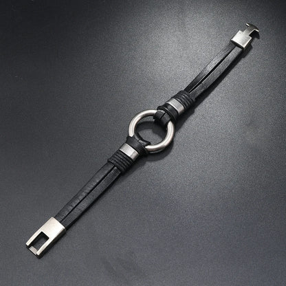 Handmade Genuine Leather Bracelet for Men and Women, Simple Bracelet