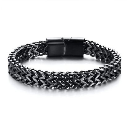 Stainless Steel Cuban Bracelet Classic Casual Jewelry for Men Fashion Charm Gift for Boyfriend