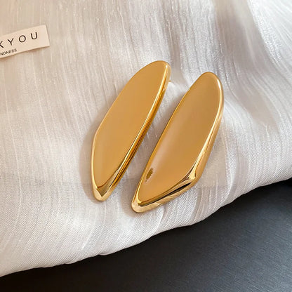 Long Exaggerated Metal Glossy irregular Earring