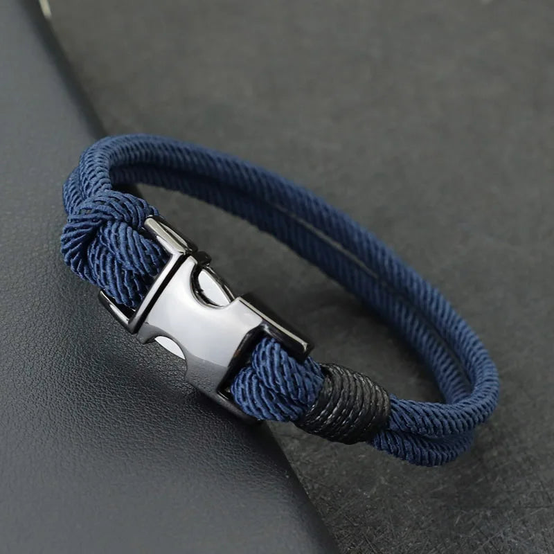 Fashion Mens Layer Spring Bracelet