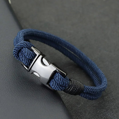 Fashion Mens Layer Spring Bracelet