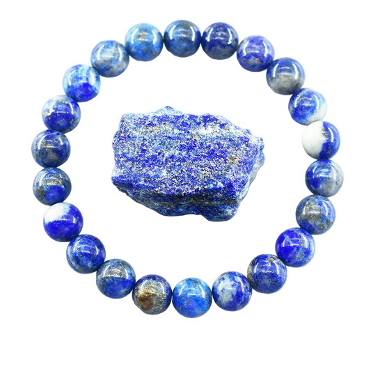Real 5A Natural Lapis Lazuli Stone Beads Bracelet