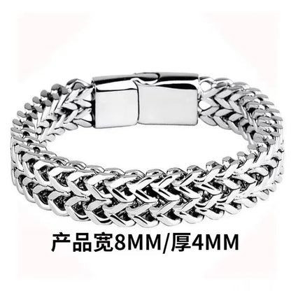 Starry Hip-Hop Stainless Steel Chain Men's Bracelet